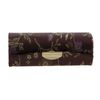 Motique Accessories Lipstick Case with Brocade Design (Brown)