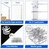 Muzata 60 Pack 1/8" Cable Railing Hardware Kit Hand Swage Threaded Stud Tensi...