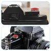 PATIKIL Camera Shutter Button, 5 Pack Soft Shutter Release Button Pure Copper Camera Button Convex Suitable for Nikon for Fujifilm for Leica DSLR/SLR Camera, Red