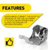 Lower Door Hinge Front Left Driver for 2007-2013 Chevy Silverado GMC Sierra 1500