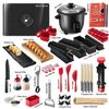 CraftZee Sushi Making Kit - DIY Sushi Maker Kit with Complete Kitchen Tools