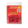Pegitz Pegboard Peg Locks 50PCS (1/4 inch, Red)