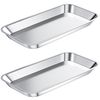 2 PCS Stainless Steel Tray for Lab Intrument Supplies Tools