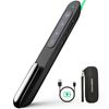 Norwii N76 Rechargeable Presentation clicker with Pointer, Long Range Presentation Remote, Wireless Presenter for PowerPoint Presentations, Slide Control (Green Light)