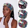 Fashband Boho Headbands Elastic Flower Headband Black Cross Yoga Hair Accessories for Women and Girls (Pack of 3)