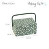 Hobby Gift Medium Sewing Craft Hobby Storage Box, Khaki Spot