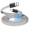 Magtame iPhone - Charging Cable, 2.4A Rapid Charging, Automatic Winding, Flat Flat Lightning Cable, MFi Certified, iPhone Charging Cave Memory Retention Lightning Cable, Compatible with iPhone