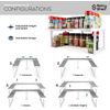 Spicy Shelf Deluxe - Expandable Spice Rack and Stackable Cabinet & Pantry Org...