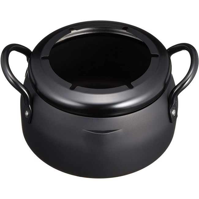 16CM Black Cast Iron Dutch Oven Soup Pot Small Cauldron With Lid