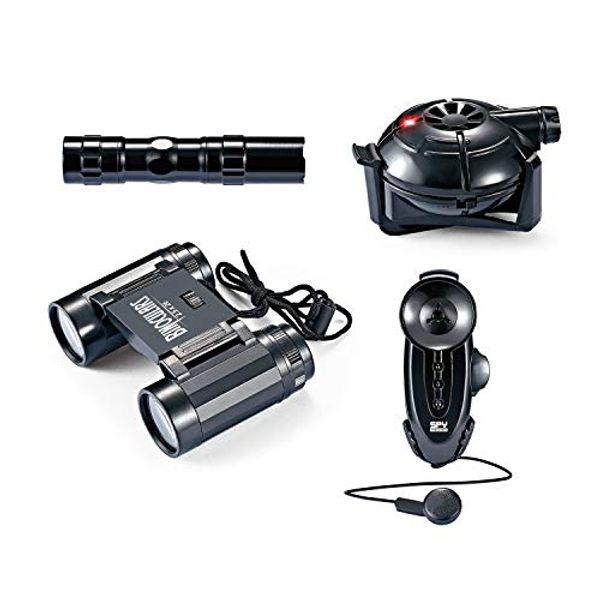 Sunny Days Entertainment Surveillance Kit – Kids Spy Toy | Electronic Motion Sensor Device for Spying | Binoculars and Bright Flashlight with Microphone - Maxx Action