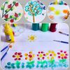 30pcs Assorted Size Round Sponges Brush Set, Paint Tools for Kids