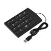 USB Numeric Keypad, Mini USB Number Pad, Portable 19 Key Number Keyboard Wired for Laptops & Desktops, Quiet Keys Ideal for Data Entry & Accounting Compatible with Windows, Linux, Android, iOS
