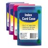 C-LINE Polypropylene Index Card Case for 100 3 x 5 Inch Cards, Assorted (CLI58335), 4 Packs