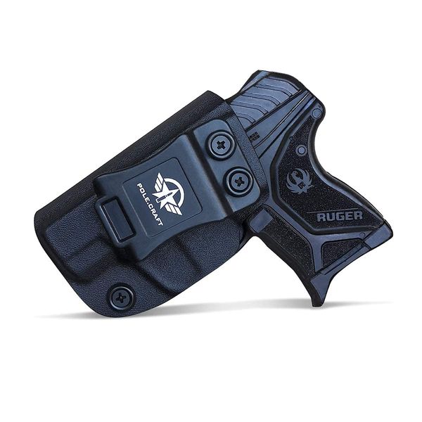 Ruger LCP 2 Holster IWB Kydex for Ruger LCP II Pistol Case - Inside Waistband Concealed Carry Holster￨Ruger LCP Holster￨Gun Accessories￨POLE.CRAFT (Black, Left Hand Draw)