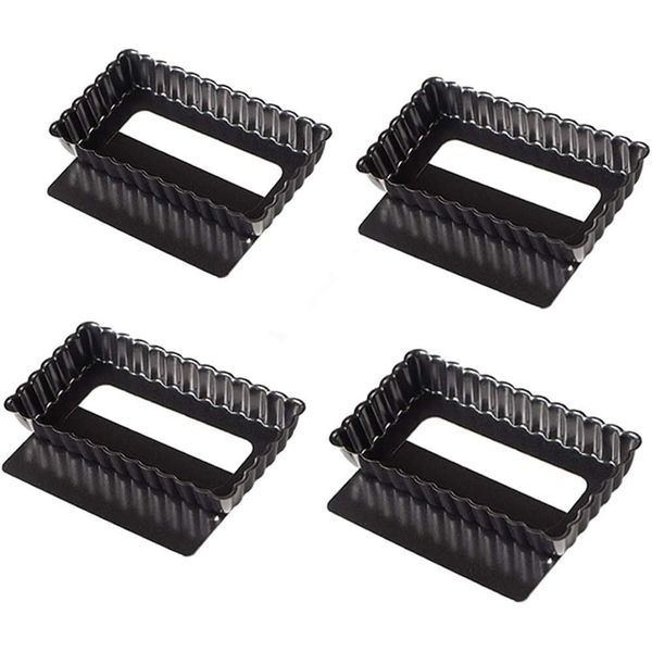 4.5 Inch Mini Tart Baking Pan Nonstick Quiche Pie Pan With Removable Base