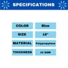 Disposable Bouffant (Hair Net) Caps, Spun-bounded Poly, Hair Head Cover Net 18 Inches, Blue, (1000)
