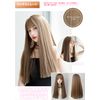 EmGrande DY23A Premium Line Wig, Supervised by Active Top Stylists, 6 Piece Set, Rich Line, Women's Wig, Long, Face Effect, Ash Beige