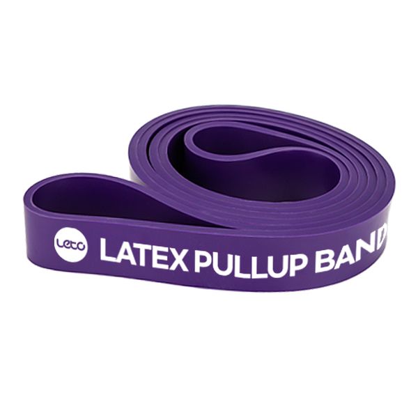 Leto latex pull-up band chin-up exercise band 4 steps LSW-P04, purple