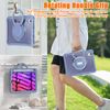 iPad Mini 6 Case, 2021, iPad 8.3 Inch Translucent Case, 360° Rotating Hand Holder, Stand Function, Shockproof, Durable, Adjustable Shoulder Strap, Fall Prevention, Outdoor, Compatible with 2021 Mini