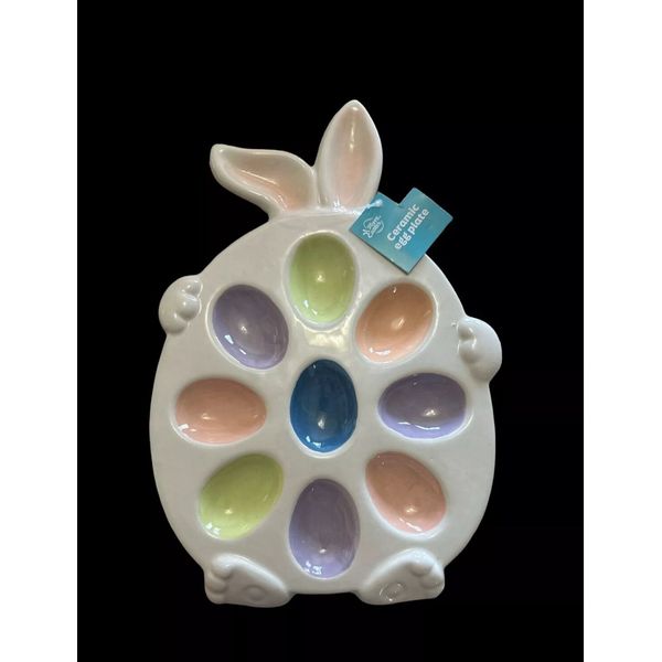 Old East Main Company Ceramic Easter Egg Plate