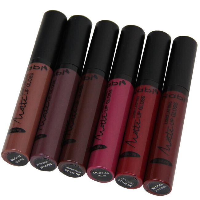 NABI MATTE LIP GLOSS, LIPSTICK "GOTHIC CHIC"- LONG LASTING