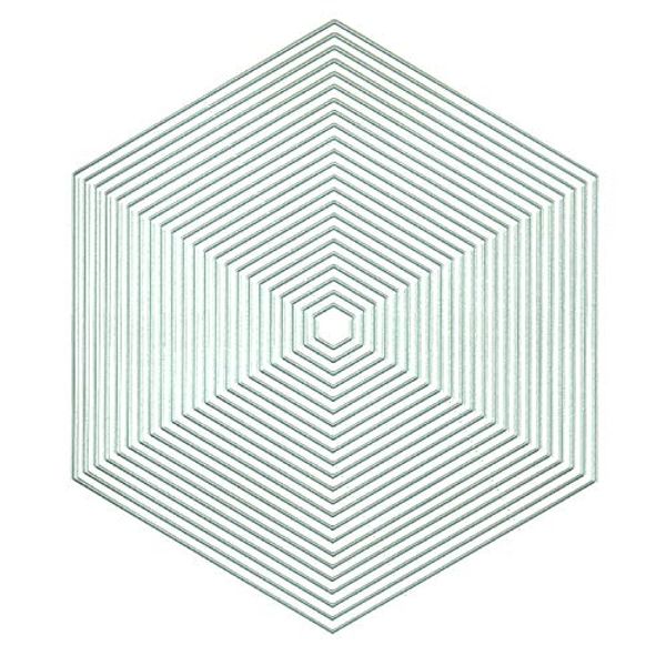 crafts too Presscut Cutting Nesting Dies - Plain Hexagons