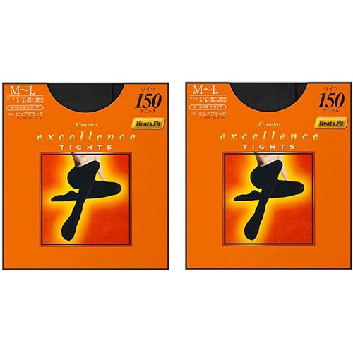 Kanebo Excellence 150D Tights M-L, 2 Pairs Set, Made in Japan/Limited Edition [kanebo excellence TIGHTS 150D] (M ~ L)