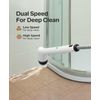 Electric Spin Scrubber, Waterproof Shower Scrubber with Heads Replacement