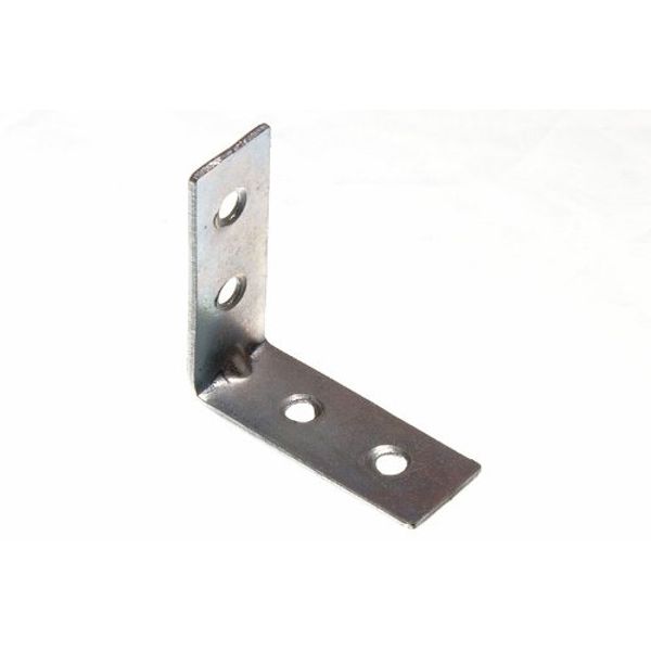 CORNER BRACE ANGLE BRACKET 40MM X 16MM X 1.5MM 4MM HOLE BZP ( pk 25 )