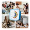Yunbaoit Rainbow Disk Visual Timer with Protective Case, 60 Minute Countdown Timer for Kids and Adults, Silent Time Management Tool(Blue Rainbow)