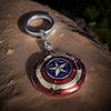 LizMatech Captain Super Soldier America Shield Spinner Keyring Solid Metal Durable