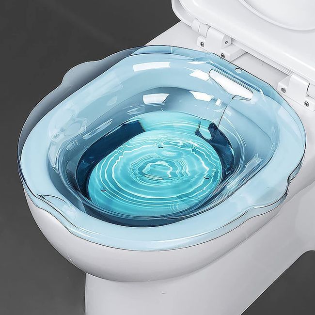 Sitz Baths - Toilet Seat Sink for Postpartum Care, Elderly, Disabled or Hemorrhoid Treatment - Mitigate Infections, Relieve Inflammation, Calm Pain Fits All Toilet Seat Toilets