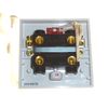 S-LINE 45 Amp Shower Switch Ceiling Pull Cord Comes with 44mm Surface Backbox - Double Pole