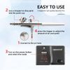 Timbertech Basic Makeup System MK-100 con Foundation Airbrush Makeup Revolution. Semplice, pulito e veloce per un trucco perfetto