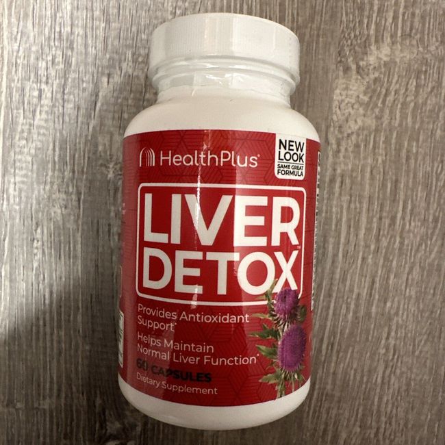 Health Plus LIVER DETOX 60 capsules, Immune Antioxidant Cleansing Support