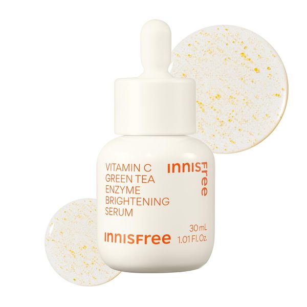 innisfree Vitamin C Green Tea Enzyme Bright Serum 30ml - Genuine Vitamin C Serum, Moisturizing, Hypoallergenic, Sensitive Skin, Dullness, Pores