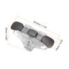 sourcing map Gaming Trigger Mobile Game Controller 3rd Double Side Fire Keys Shooter Sensitive Clear for 4.7-6.5 Inch Cell Phone