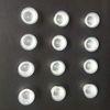 Disposable Ink Cups,500pcs Plastic Large Ink Pigment Cups #15 Ink Caps Large for Ink Supplies(500L)