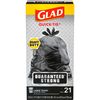Glad Guaranteed Strong Large Quick-Tie Trash Bags, 30 Gallon, 21 Count