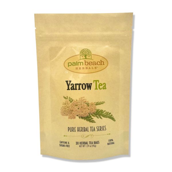 Yarrow Tea by Palm Beach Herbals | 30ct, Caffeine-Free