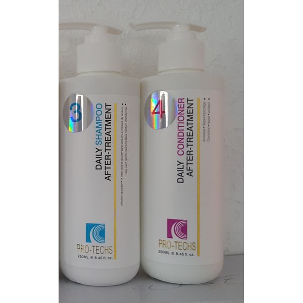 PRO-TECHS KERATIN MAINTENANCE SHAMPOO & CONDITIONER -Sulfate & Salt free 8.45oz