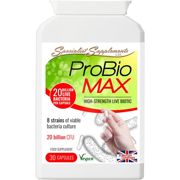 Specialist Supplements ProBio MAX High Strength Probiotics, 30 Capsules