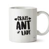 Hippowarehouse Crazy ant Lady Printed Mug Cup Ceramic 10oz