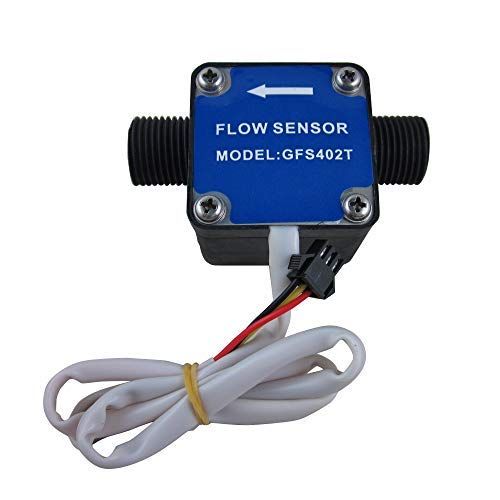 DIGITEN LCD Display Water Flow Control Meter Liquid Quantitative Controller + G1/2" Fuel Flow Meter Oil Flow Sensor Gasoline Diesel Milk Gear Meter