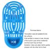 MIKIMIQI Magic Feet Cleaner Brush Simple Foot Scrubber Feet Shower Spa Easy Feet Cleaning Slipper Exfoliating Foot Massager Brush for Unisex Adults, 1 Pack