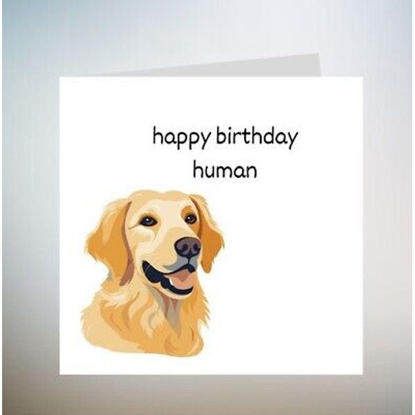 Birthday card from the dog, best boy, best girl, card from pet, dog dad, dog 6x6