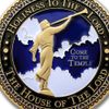 Armor Coin & Emblem - Draper Utah LDS Temple Key chain
