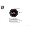 KN Planning KOSO Waterproof Motorcycle Motorcycle Scooter LED Voltmeter Voltage Volt Meter 12V Warning Function Red