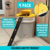 Gardenix Decor 5 Gallon Bucket Lid Mouse Rat Trap 4 Pack- Automatic Reset Fli...