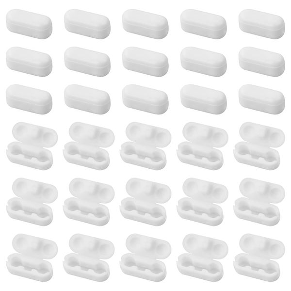Vesaneae Chain Clips for Vertical Blinds, Plastic Chain Connectors Suitable for Roller Blinds, 5 mm Stainless Steel Chain Connector, Ball Chain, Replacement Ball Chain Clip (50 Plastic)